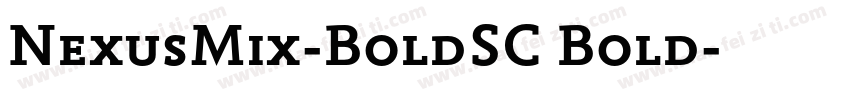 NexusMix-BoldSC Bold字体转换